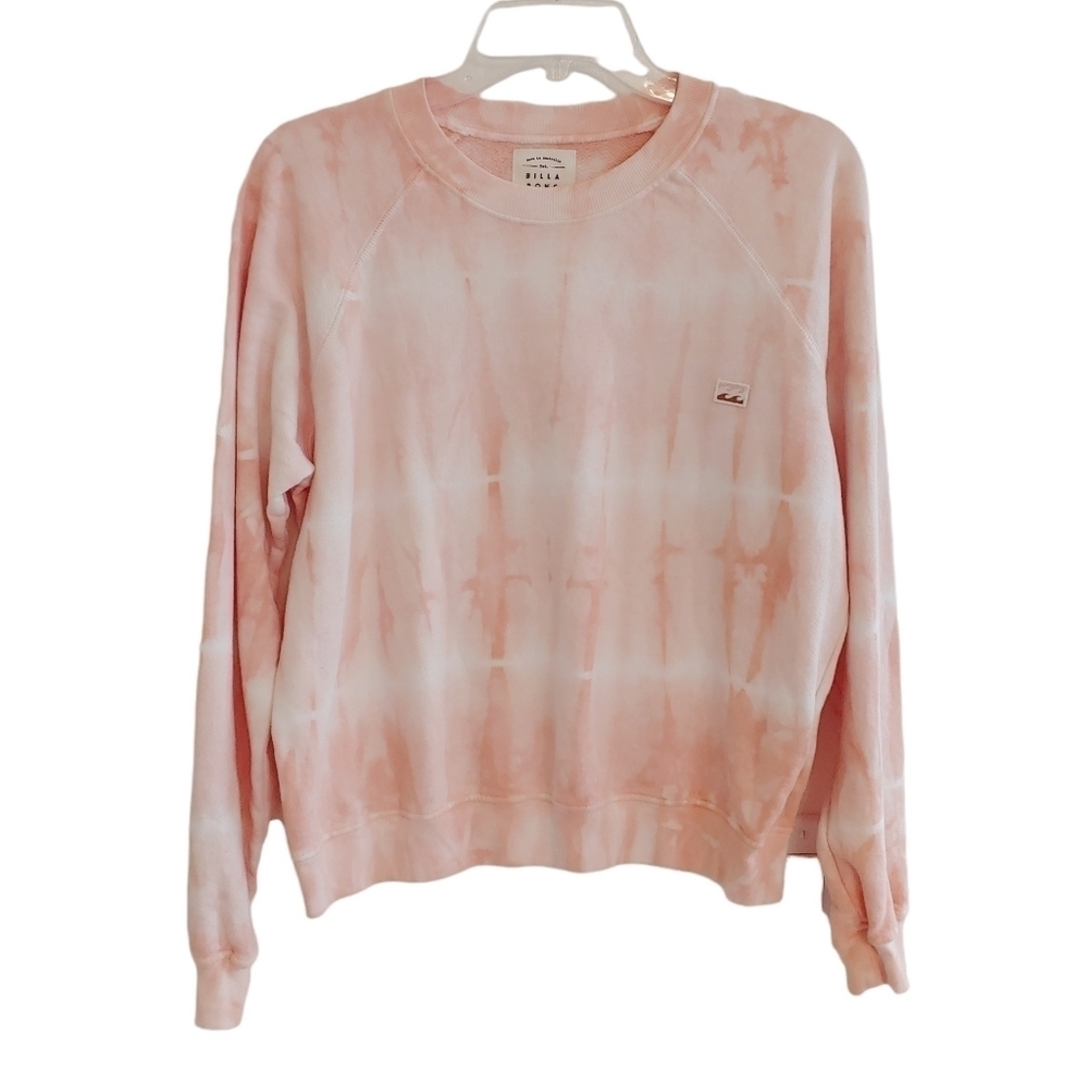 Billabong Soft Pink Tie-Dye Pullover Sweatshirt